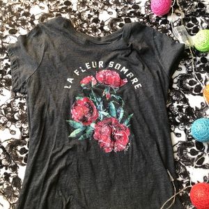 grey graphic tee